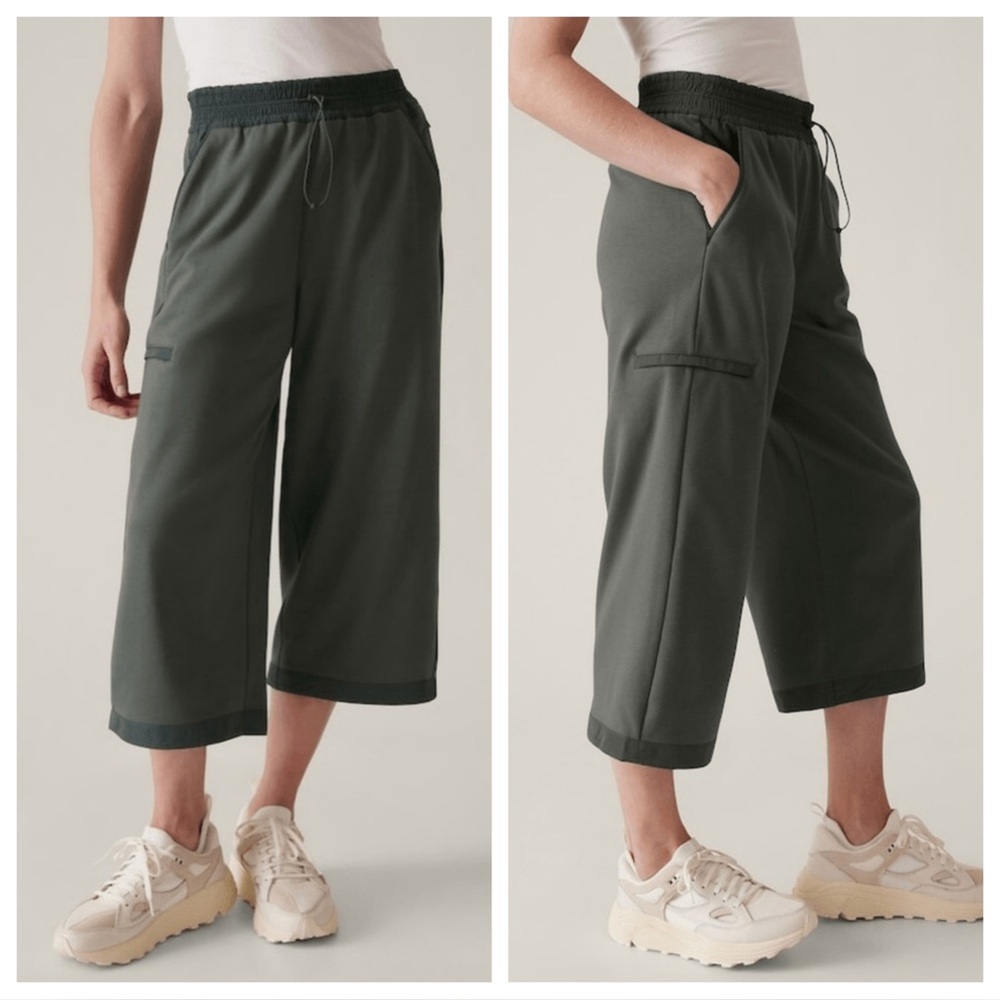 Athleta Triumph Hybrid Wide Crop Pants